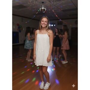 Aerie SP Mini Dress Spaghetti Straps 18"PTP, 35" Strap To Hem. Adjustable Straps